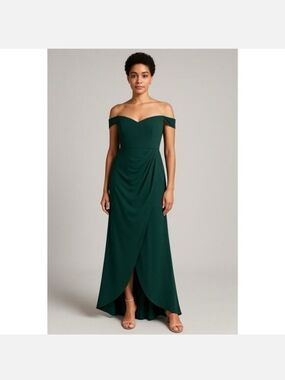 sally usa formal dress LTS Women's Tall Navy Blue Twist Front Maxi Dress Size 6